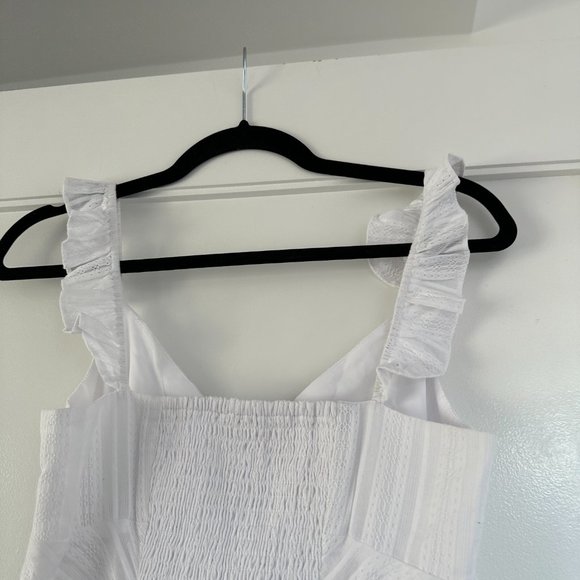 NWT Likely Mina Sleeveless Mini Dress Cotton Embroidered Fabric Sz 6 White - Picture 11 of 11